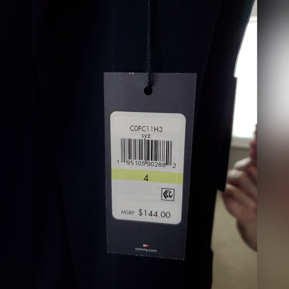 Tommy Hilfiger Navy Double-Breasted Sleeveless Vest Dress - Picture 4 of 11